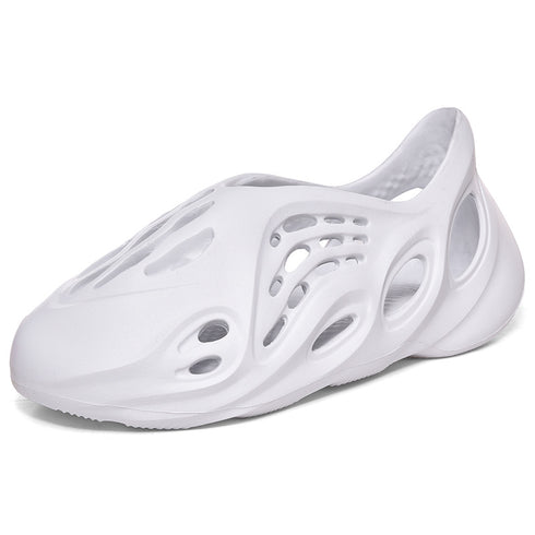 Cross-border 47 Large Size Kanye Same Solid Color Coconut Hole Shoes Men's Trendy Couples Hollow Roman Sandals Beach Shoes